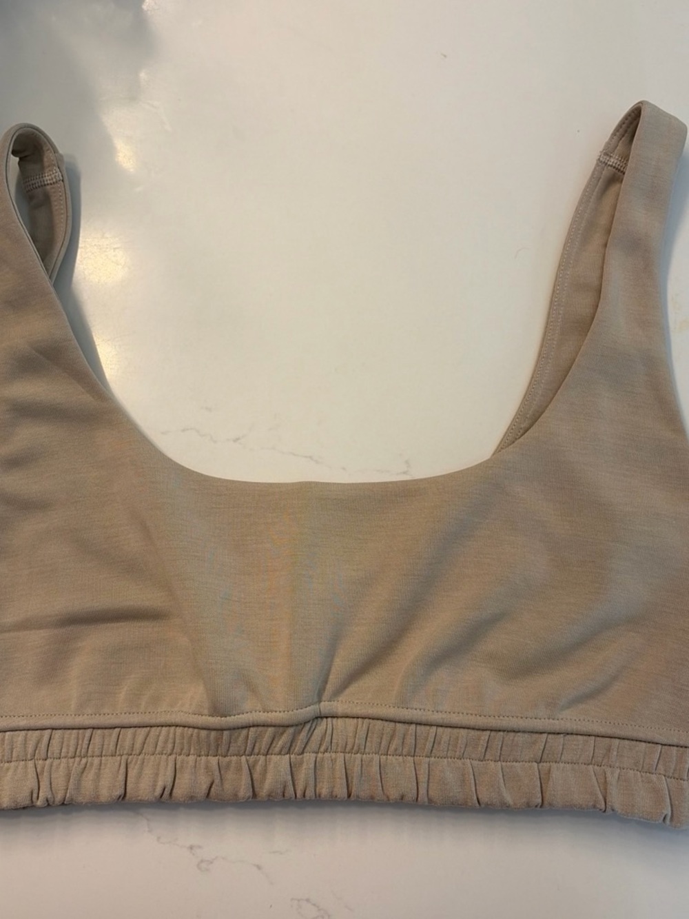 lululemon athletica Scoop Neck Sports Bra in Beige